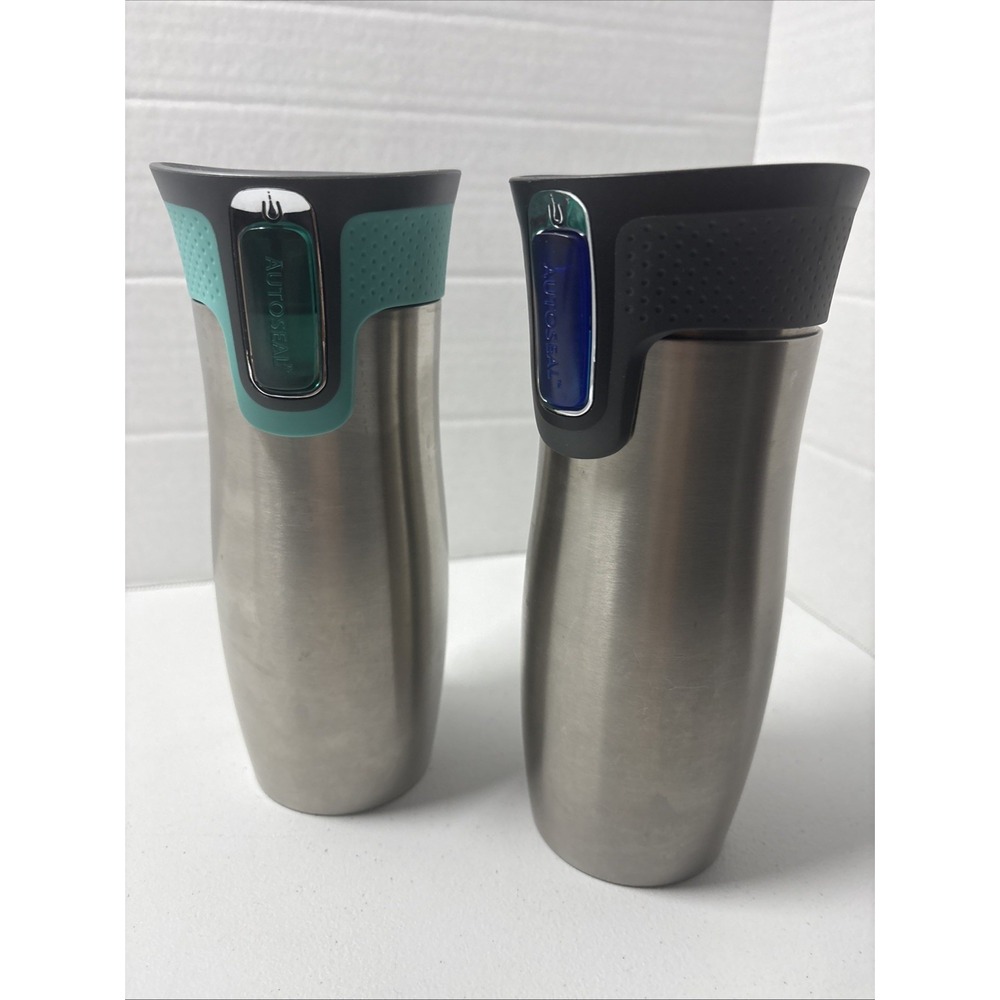 Contigo Autoseal West Loop Stainless Steel Travel Mug Coffee Tumbler Set(2)